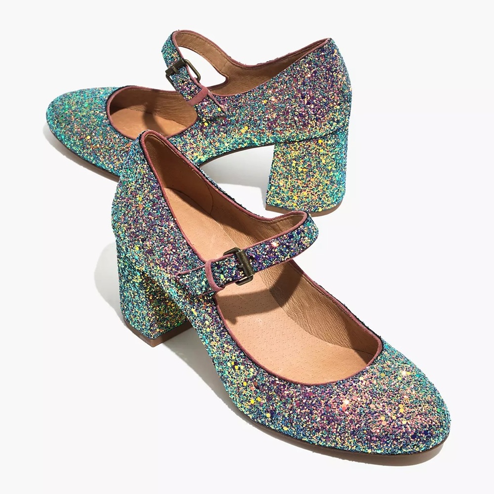 Madewell Zelda Pump in Glitter